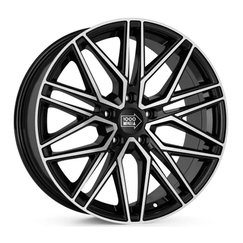 1000 MIGLIA MM1023 black polished 8.0Jx18 5x112 ET35 Neu