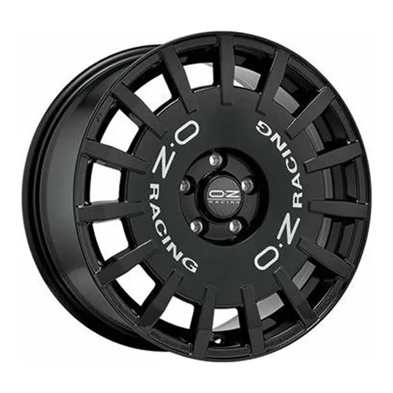 OZ RALLY RACING gloss black + silver lettering 8.0Jx18 5x112 ET45 Preiswert