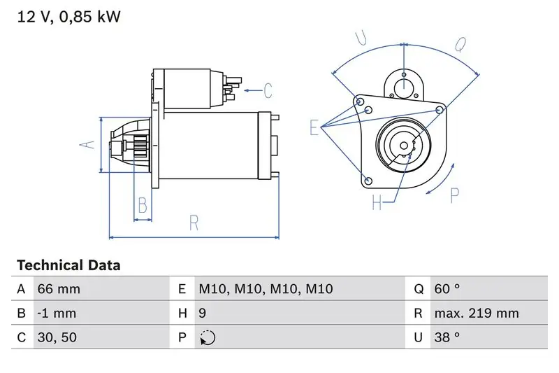Saisonangebot BOSCH Starter (0 986 010 310) KFZ-7167539